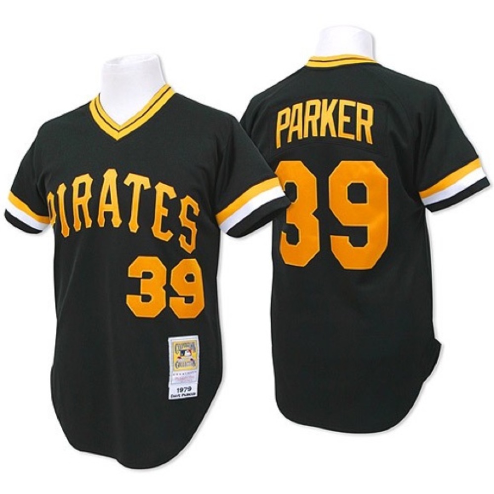 Dave Parker Black Pirates Jersey Size 40